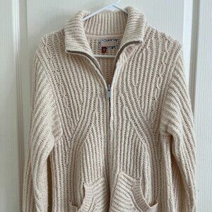 Anthropologie Pilcro Zip-Front Longline Cardigan